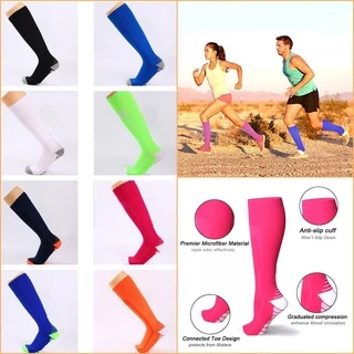 ถุงเท้ายาวรัดกล้ามเนื้อ Knee high compression socks มีสองขนาด พร้อมส่งจากไทย