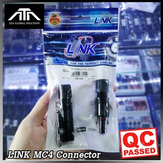 MC4 LINK ขั้วต่อสายไฟโซล่าเซลล์ MC4 CB-1002 connector MC4 สำเร็จรูป พร้อมใช้งาน