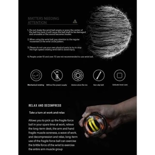 FITTERGEAR : GYRO BALL ลูกบอลบริหารข้อมือ ฝึกข้อมือ เสริมความแข็งแรง