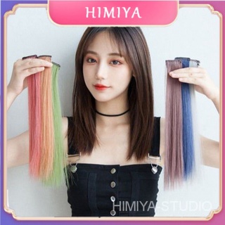 Himiya วิกผมไฮไลท์ ย้อมสีผม แบบแขวนหู ไร้รอยต่อ ไล่โทนสี สําหรับผู้หญิง (12 สี)