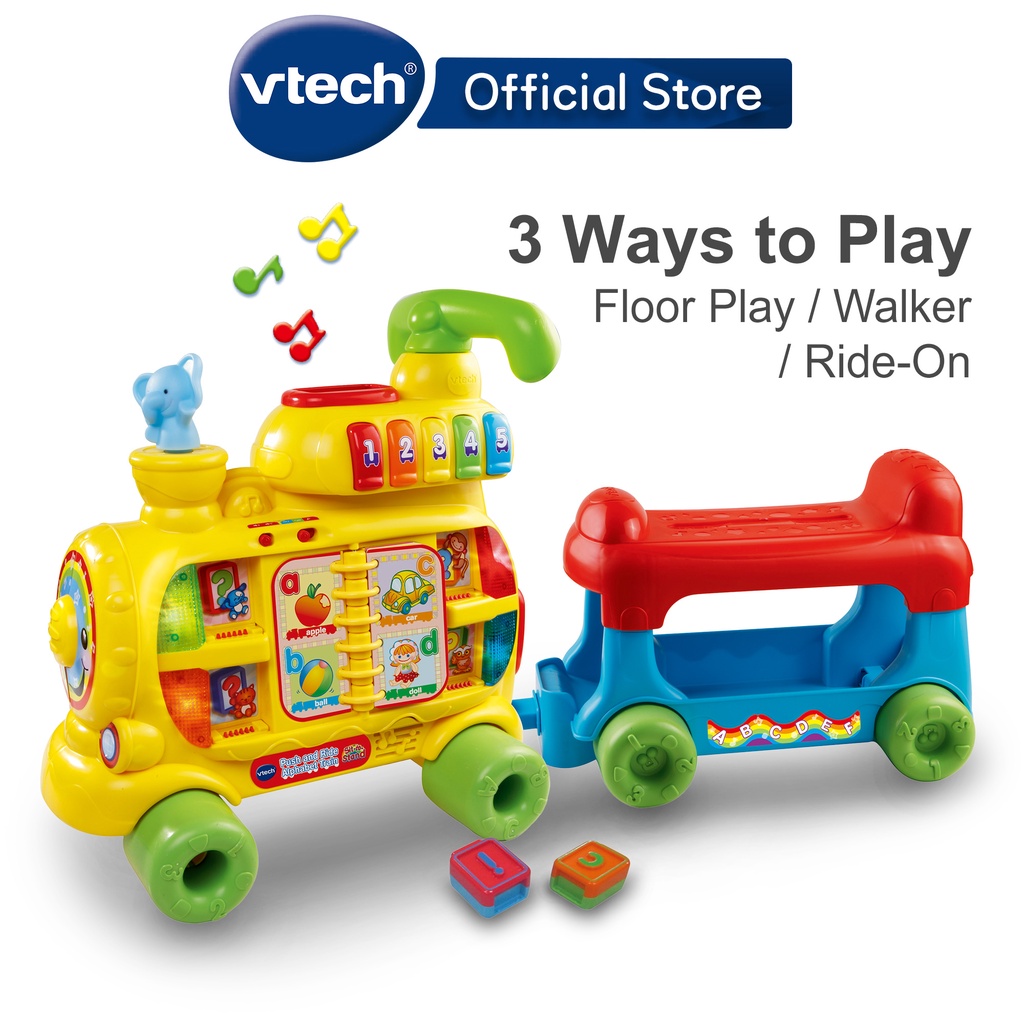 VTech Push & Ride Alphabet Train Ride-on Toys Multifunctional Kids Toys Ride-on Toys Baby Toys 1 -3 