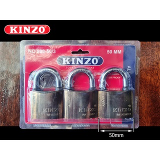 กุญแจ กุญแจชุด กุญแจคินโซ่ 50mm ยี่ห้อ คินโซ่ KINZO (รุ่น.888-50/3) 3ตัว/ชุด ใช้สำหรับงานล็อคประตู หน้าต่าง by JHW