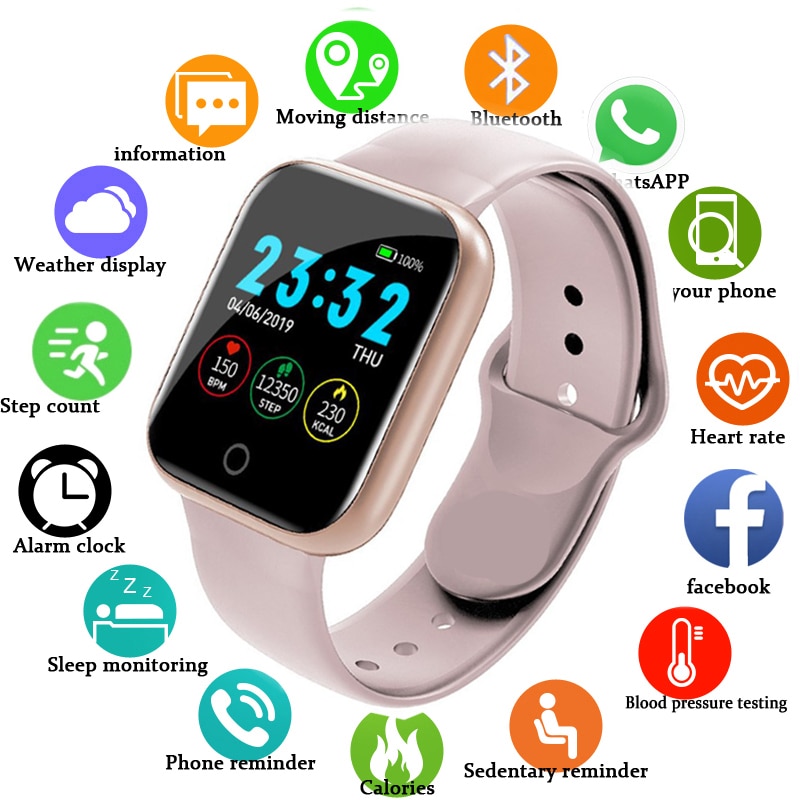*promotion*Y68 Smart Watche For Men Women Blood PressureTracker Sport Watch For Android D20 Smartwatch ของแท้✨ใหม่✨Smart Watch D20 เหมือน P80 Pro / P70 นาฬิกาอัจฉริยะ สัมผัสได้เต็มจอ รองรับภาษาไทย วัดชีพจร นาฬิกา watch