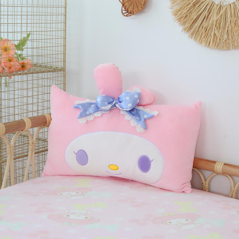 (พร้อมส่ง ) Melody Pillow Pink ปลอกหมอน+หมอน ปลอกหมอนกำมะหยี่