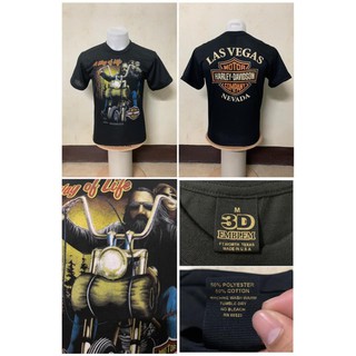 เสื้อยืดผู้ชาย เสื้อฮาเลย์ (harley davidson)  ป้าย 3D EMBLEM ผ้าบาง50/50 เสื้อผ้า เสื้อวินเทจ