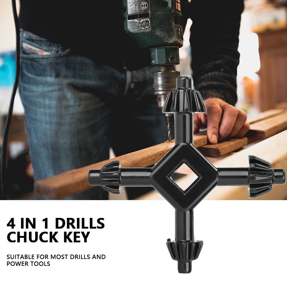 4 in 1 อุปกรณ์จำปาจับดอกสว่าน Drills Chuck Key มัลติฟังก์ชั่น