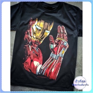 BT  Iron Man เสื้อยืด สีดำ BT Black Timber T-Shirt ผ้าคอตตอน สกรีนลายแน่น S M L XL XXL