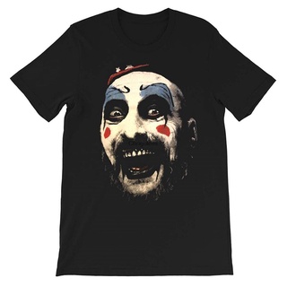 เสื้อยืดผ้าฝ้ายพิมพ์ลาย2022Cult Classic Horror Movie Capn Spaulding Big Face Tee Gift M