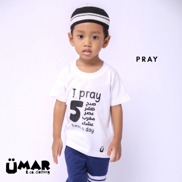 เสื้อยืด KIDS JAWI ISLAMIK -PRAY -