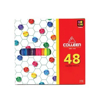สีไม้ colleen ดินสอสีไม้ คอลลีน สีธรรมดา/นีออน 12/24/36/48/60/72 สี #775 (หัวเดียว) , #787 (สองหัว)