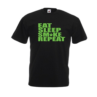 [S-5XL] เสื้อยืด พิมพ์ลาย EAT SLEEP SMOKE Xmas Gift Idea S S TOP หลากสี สําหรับผู้ชาย S-2 668974