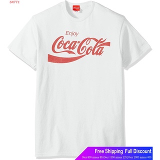 ผ้าฝ้ายแท้SKTT1 เสื้อยืดแขนสั้น Coca-Cola Mens Eighties Coke Short Sleeve T-Shirt Popular T-shirtsS-4XL