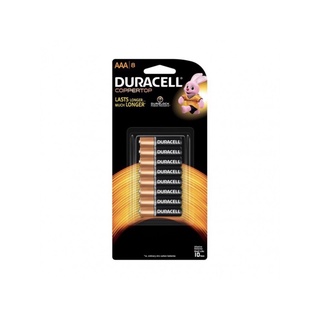 ของแท้100%ไฟแรง ถ่าน alkaline Duracell ขนาดAAA แพค8ก้อน