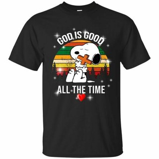 Snoopy God Is Good All The Time Funny Peanuts  T-Shirt Christmas Gift