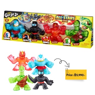 Heroes of Goo Jit Zu All Stars Pack - Thrash, Pantaro, Blazagon, Braxor