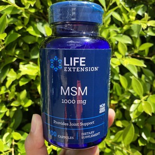 MSM 1,000mg 100 Capsules (Life Extension®) บำรุงกระดูก ข้อต่อและเอ็น