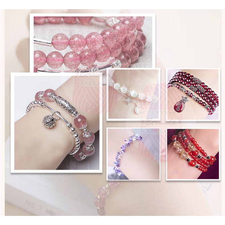 เชือกยางยืด ญี่ปุ่น 1.0 mm.(ยางทอ1เส้น) #ร้อยลูกปัด ✂ม้วนใหญ่ 100 เมตร 🧵#ยางยืด - รูปที่ 6