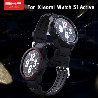 Sikai TPU นิ่ม เคส สําหรับ Xiaomi Watch S1 Active Watch เคสป้องกันเต็มรูปแบบ สําหรับ Xiaomi Mi Watch Color 2 สายนาฬิกา อุปกรณ์เสริม