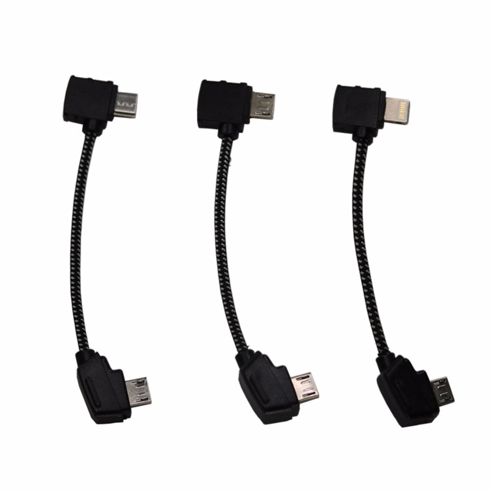 สายเคเบิลข้อมูล OTG รีโมทคอนโทรลโทรศัพท์แท็บเล็ตขั้วต่อ Micro USB TypeC IOS ขยายสําหรับ DJI Mavic MINI/MINI SE/Pro/Air/Mavic 2