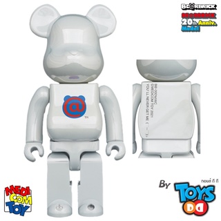 Be@rbrick 1000%, 400% 1st Model White Chrome