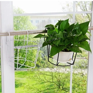 Yuki ที่แขวนกระถางต้นไม้แบบเหล็ก กระถางแขวนผนัง flower stand