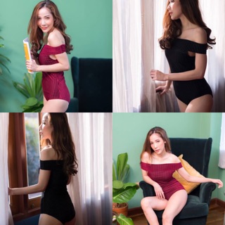 🔥sale🔥 ชุดว่ายนำ้วันพีช ปาดไหล่ผ้ากำมะหยี่