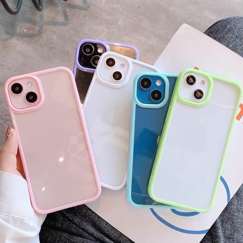 พร้อมส่ง🇹🇭เคสโทรศัพท์มือถือแบบใส TPUนิ่ม สำหรับไอโฟน i13 i13mini i13pro i13promax cover For phone si