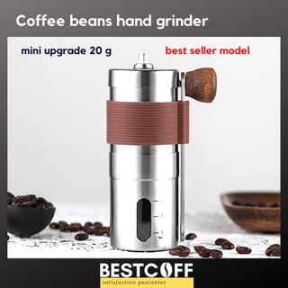 ฺBESTCOFF Hand crank coffee bean grinder เครื่องบดกาแฟ มือหมุน แบบแกนเฟืองเซรามิค