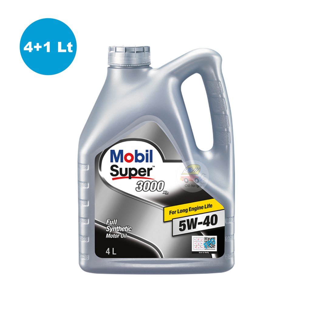 Mobil Super 3000 5W-40 ขนาด 4+1 ลิตร