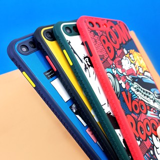 พร้อมส่ง!! i6/7/7+/11 Pro Max/12 Pro Max เคสขอบกันลื่น เคสกันเลนส์กล้อง เคสกันกล้อง เคสเท่ เคสพิมพ์ลาย ขอบสี