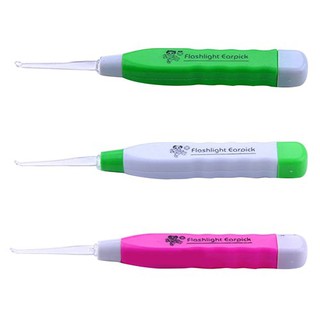 Kid Safe ไฟฉาย LED Earpick จับสุขภาพหูทำความสะอาด Earwax Remover Curette