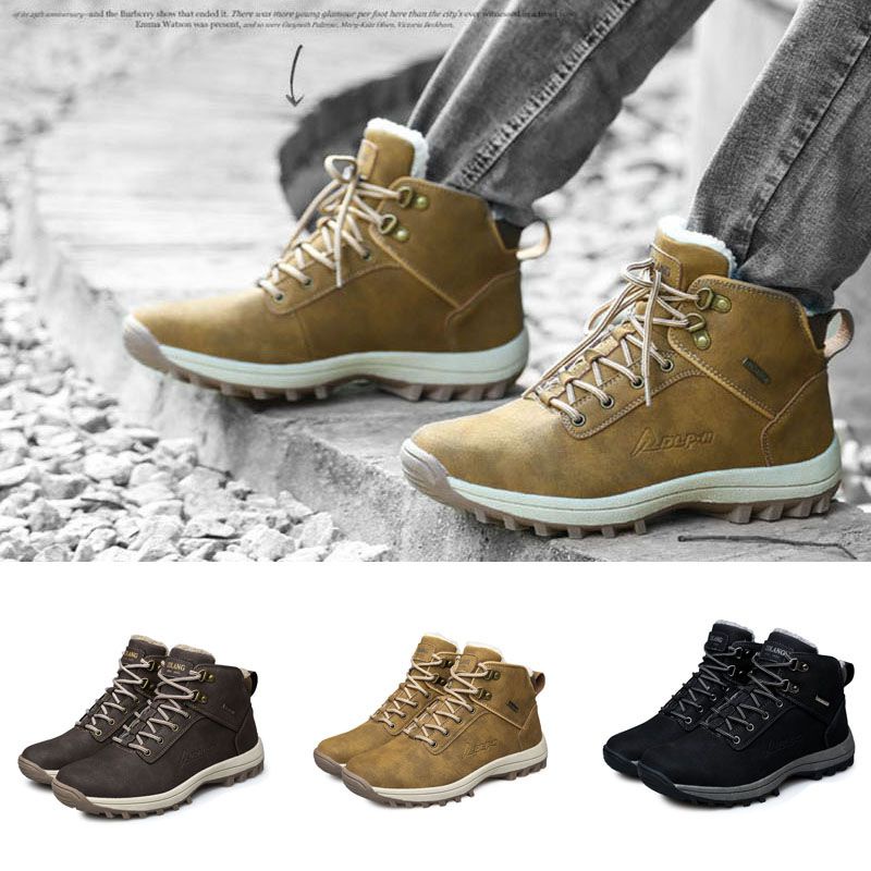 New Men Waterproof Hiking Boots Winter Shoes Trainer Large Size Outdoor Light Weight #3