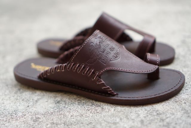 (หนังแท้100% งานเย็บมือ รีวิวดี ตรงปก)รองเท้าฮาเร่หนังแท้ D.orking genuine leather หนังแท้100%_น้ำตาลเข้ม ราคา ถูกที่สุด ดีลบีเคเค แกลเลอรีภาพที่ 3