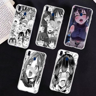 เคสใส ลายอนิเมะ Ahegao สําหรับ Samsung Galaxy S10E S9 S8 S7 S10 Edge Plus Lite