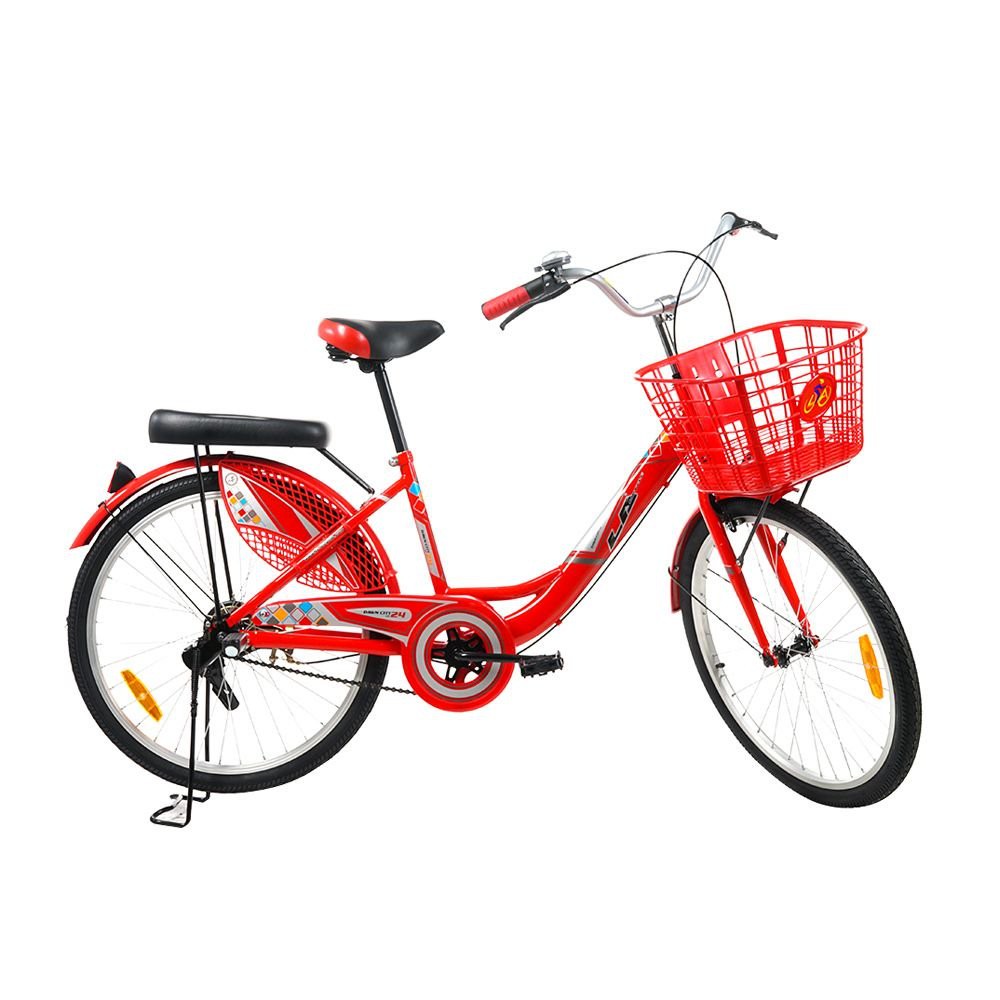 Maid bicycle CITY BIKE LA DAWN 1.0 24" RED bike Sports fitness จักรยานแม่บ้าน จักรยานแม่บ้าน LA DAWN 1.0 24 นิ้ว สีแดง จ