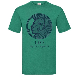 พร้อมส่ง เสื้อยืดแขนสั้น คอกลม ผ้าฝ้าย 100% พิมพ์ลายนักษัตร Leo Zodiac หลากสี แฟชั่นฤดูร้อน สําหรับผู้ชายS-5XL