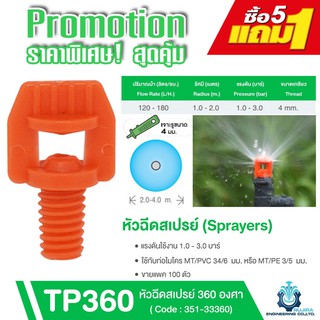 หัวฉีดสเปรย์ (Sprayers) 100 ชิ้น/แพ็ค