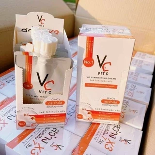 (ครีมซอง) Vit C Whitening Ratcha Cream ครีมวิตามินซี เข้มข้น วิตซีน้องฉัตร รัชชา ขนาด 7ml.
