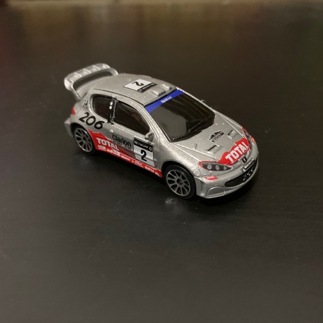 MAJORETTE PEUGEOT 206 WRC M.C. RALLY (Neuf avec emballage d'origine) à