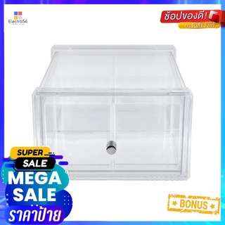 กล่องฝาหน้า 4 ช่อง BOXBOX 9974S 20.5x29.5x12.5 ซม. ใส4 COMPARTMENT BOX BOXBOX 9974S 20.5X29.5X12.5CM CLEAR