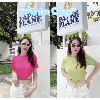 Minim Crop🍑 | เสื้อครอป เสื้อผ้าน่ารัก เสื้อผูกเอว เสื้อกล้าม ✨