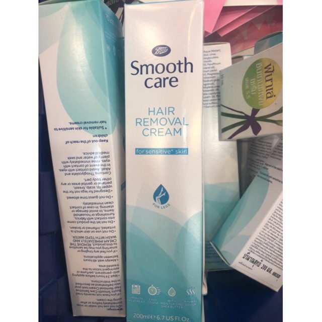 แท Boots Smooth Care Hair Removal Cream Sensitive Skin 200ml