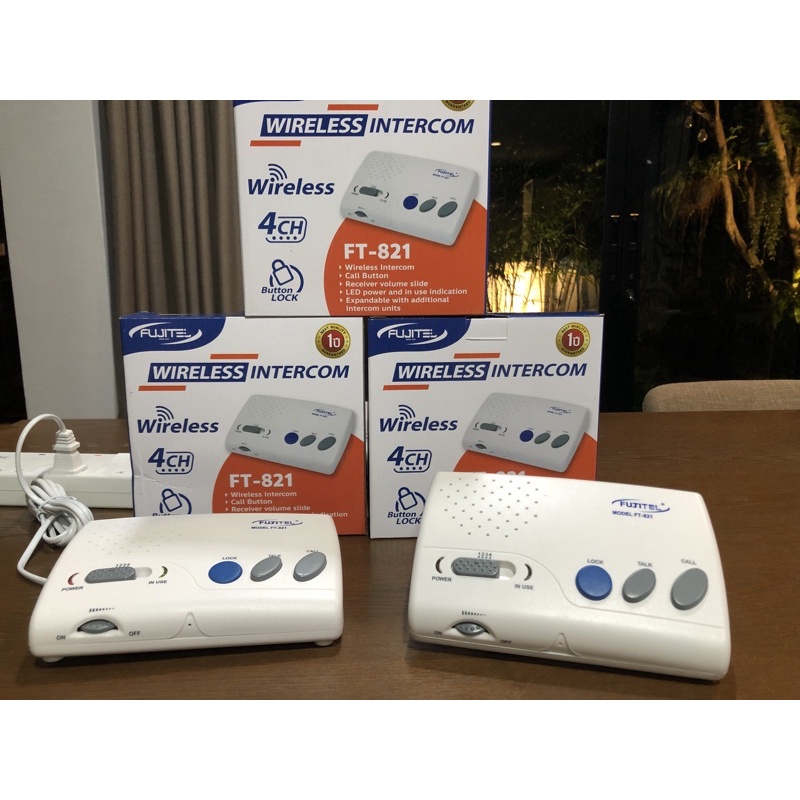 อินเตอร์คอม ไร้สาย Wireless intercom Fujitel FT-821 ราคาต่อ1ตัว