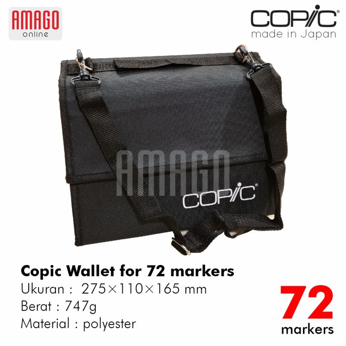 COPIC Wallet Bag Case 72 ปากกามาร์กเกอร์ - Copic Bag บรรจุ 72
