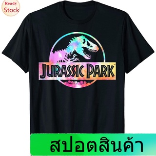 เสื้อยืดยอดนิยม Jurassic Park Logo Tie Dye Gloss Graphic T-Shirt Popular T-shirts