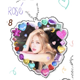 💖ROSÉ keyring 💖BLACKPINK✨ พวงกุญแจลายโรเซ่💕 พร้อมส่งทุกแบบ