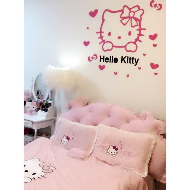 Wallpaper Sticker 3D Hello Kitty