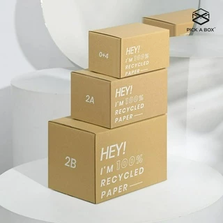 กล่อง ECO BOX (Size C+8) - 20 ใบ : กล่องพัสดุรักษ์โลกผลิตจากเยื่อไม้รีไซเคิล PICK A BOX