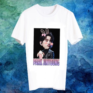 เสื้อยืดสีขาว สั่งทำ เสื้อยืด Fanmade เสื้อแฟนเมด เสื้อยืดคำพูด เสื้อแฟนคลับ PKJY7-1 Park Jinyoung ปาร์คจินยอง