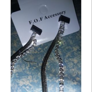 ต่างหูระย้า ประดับ แบรนด์ F.O.F 💎